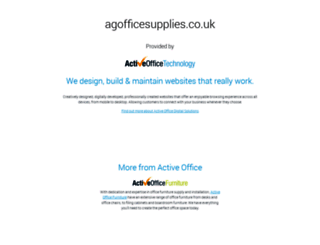 agofficesupplies.co.uk screenshot