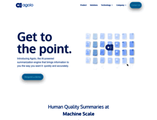 agolo.com screenshot