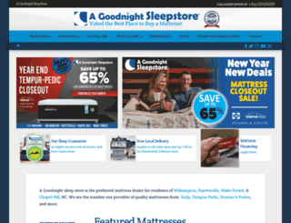 agoodnightsleepstore.com screenshot