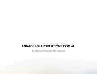agradesolarsolutions.com.au screenshot