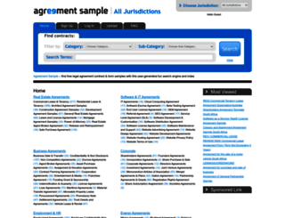 agreementsample.com screenshot