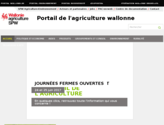 agriculture.wallonie.be screenshot