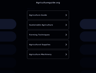 agricultureguide.org screenshot