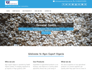 agroexportnig.com.ng screenshot