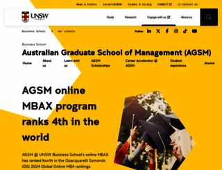 agsm.edu.au screenshot