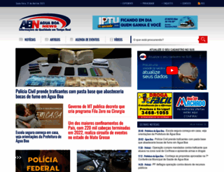 aguaboanews.com.br screenshot