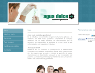 aguadulce-genomics.com screenshot
