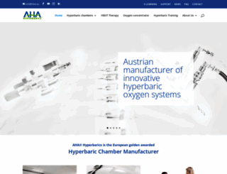aha-hyperbarics.com screenshot