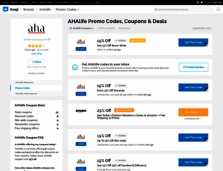 ahalifecom.bluepromocode.com screenshot