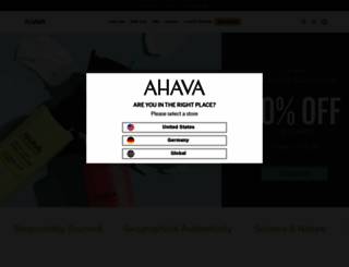 ahava.com.au screenshot