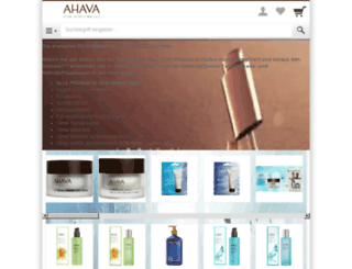 ahava.shopgate.com screenshot