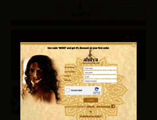 ahilyajewels.com screenshot