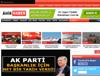 ahirhaber.com screenshot