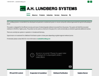 ahlundberg.com screenshot