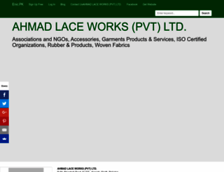 ahmadlaceworkspvtltd.enic.pk screenshot
