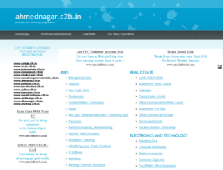 ahmednagar.c2b.in screenshot