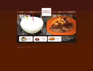 ahmedssteakhouse.com screenshot