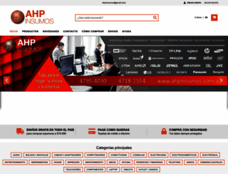 ahpinsumos.com.ar screenshot