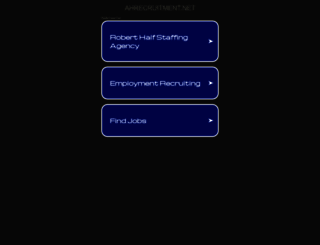 ahrecruitment.net screenshot