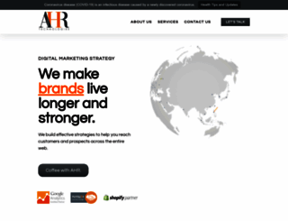 ahrtechnologies.com screenshot