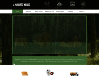 ahundredwoods.com screenshot