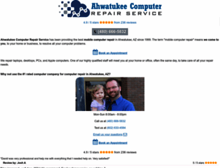 ahwatukeecomputerrepairservice.com screenshot
