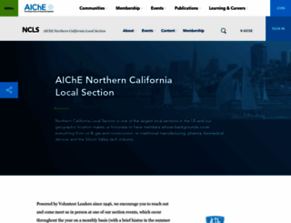 aiche-norcal.org screenshot