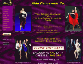 aidadancewear.com screenshot