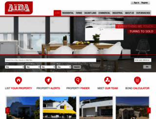 aidaproperty.co.za screenshot