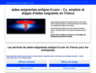 aides-soignantes.enligne-fr.com screenshot
