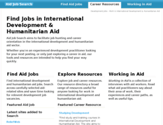 aidjobsearch.org screenshot