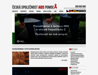 aids-pomoc.cz screenshot