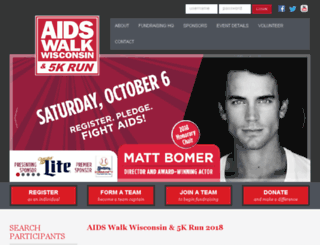 aidswalkwis.org screenshot