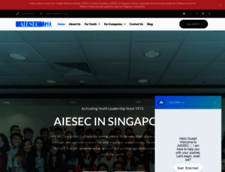aiesec.org.sg screenshot