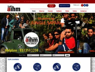 aihm-delhi.in screenshot