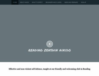 aikido-reading.co.uk screenshot