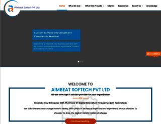 aimbeatsoftech.com screenshot
