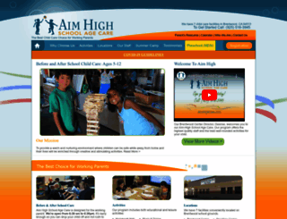 aimhighcare.com screenshot