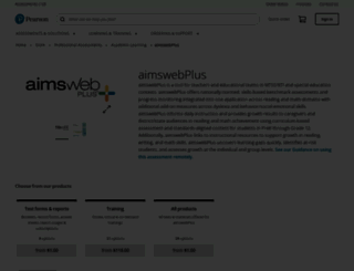 aimsweb.com screenshot