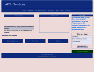 aiou-solutions.web.app screenshot