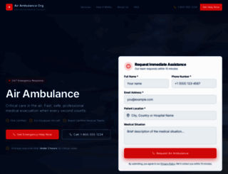 air-ambulance.org screenshot