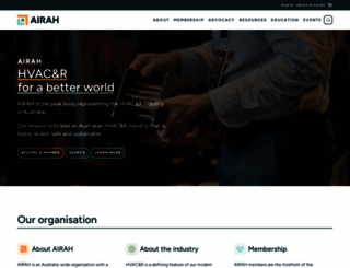 airah.org.au screenshot