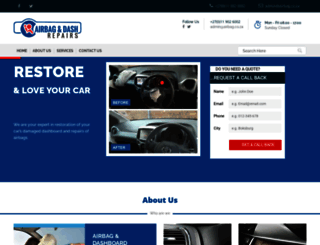 airbag.co.za screenshot