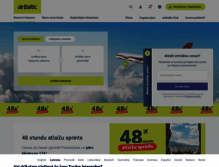 airbaltic.lv screenshot
