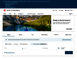 aircanada.com.au screenshot