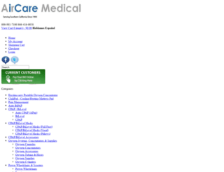 aircaremedical.americancreative.com screenshot