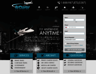 aircharteradvisors.com screenshot