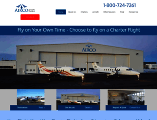 aircocharters.com screenshot