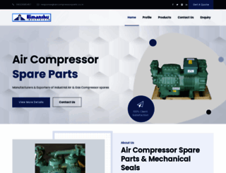 aircompressorparts.co.in screenshot