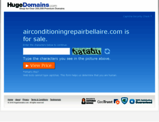 airconditioningrepairbellaire.com screenshot